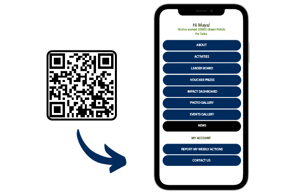 QR code and mobile phone